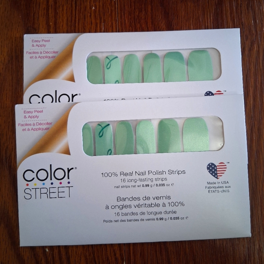 Color Street Green Nail Polish Strips